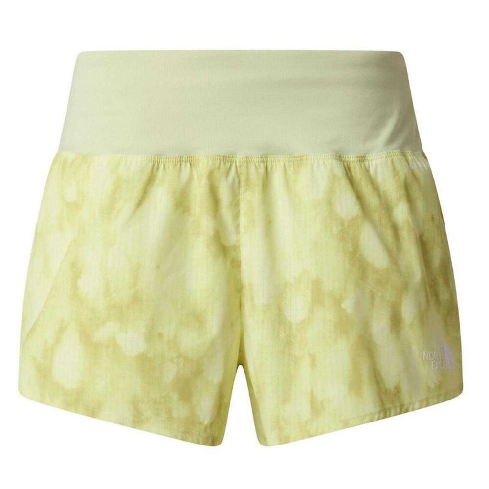 The North Face Womens/Ladies Sunriser Camouflage Running Shorts / Lemon